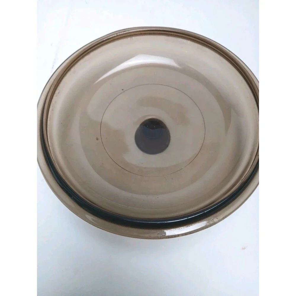 Vintage Vision Corning France Amber Glass Pyrex Lid V-1.5-C